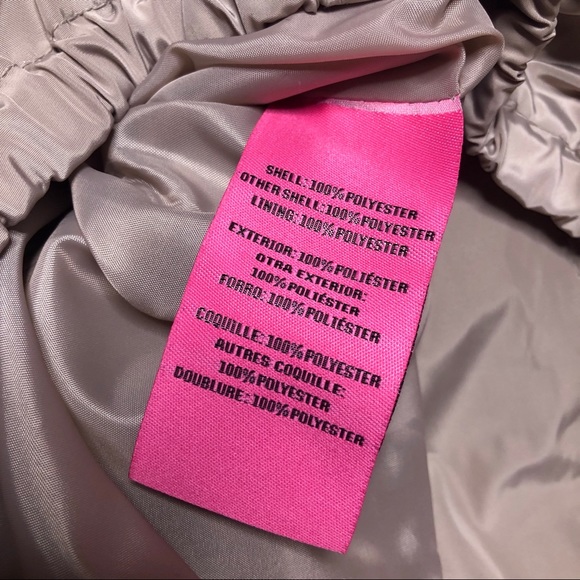 Betsey Johnson Hooded Anorak w/Faux Leather Sleeve - Picture 6 of 6